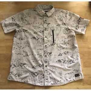 Canada Weathergear‎ Mens Button Up Shirt Lightweight Hiking Vented Size Medium